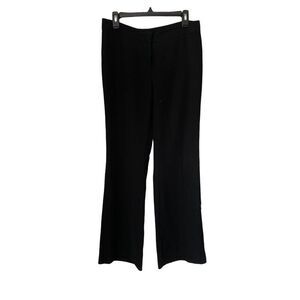 Nine West Womens Size 4 Dress Pants Slacks Black Low Rise‎ Modern Fit Flat Front